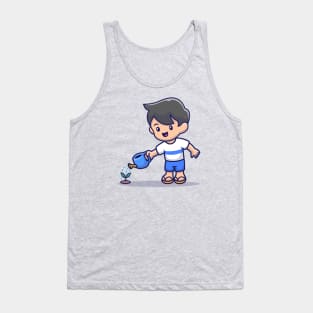 Cute People Watering Plant Tank Top